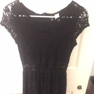 H&M Black Lace Mini Dress